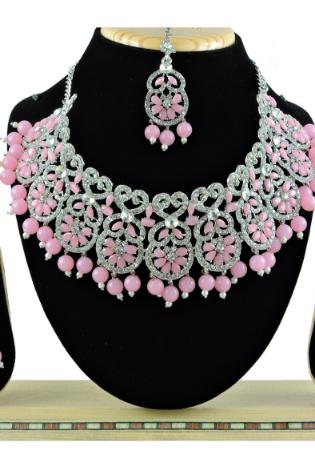 Picture of Stunning Rosy Brown Necklace Set