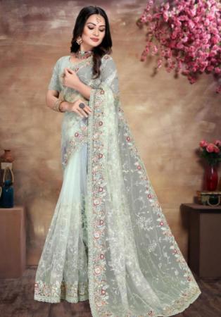 Picture of Graceful Net Off White Saree