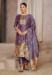 Picture of Exquisite Silk Purple Straight Cut Salwar Kameez