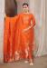 Picture of Lovely Silk Chocolate Straight Cut Salwar Kameez