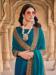 Picture of Admirable Satin Teal Straight Cut Salwar Kameez