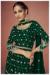 Picture of Gorgeous Georgette Dark Green Anarkali Salwar Kameez