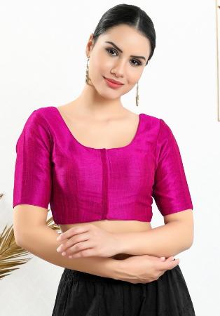 Picture of Admirable Silk Medium Violet Red Designer Blouse