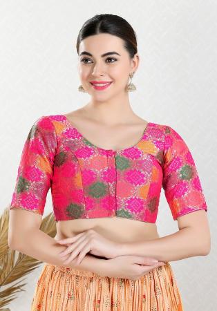 Picture of Nice Chiffon Deep Pink Designer Blouse
