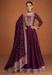 Picture of Lovely Silk Dark Magenta Party Wear Gown