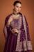 Picture of Lovely Silk Dark Magenta Party Wear Gown