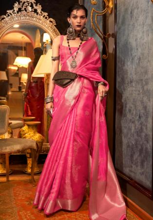 Picture of Radiant Organza Deep Pink Saree