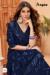 Picture of Excellent Georgette Midnight Blue Saree