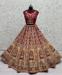 Picture of Fascinating Georgette Rosy Brown Lehenga Choli