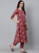 Picture of Resplendent Cotton Red Readymade Salwar Kameez