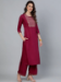 Picture of Rayon & Cotton Brown Readymade Salwar Kameez