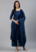 Picture of Rayon & Cotton Midnight Blue Readymade Salwar Kameez