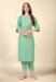 Picture of Rayon & Cotton Dark Sea Green Kurtis And Tunic