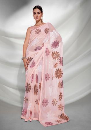 Picture of Charming Georgette Thistle Saree