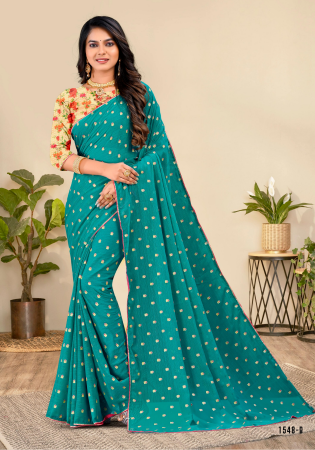 Picture of Taking Net Teal Saree