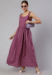 Picture of Rayon & Cotton Medium Orchid Readymade Gown