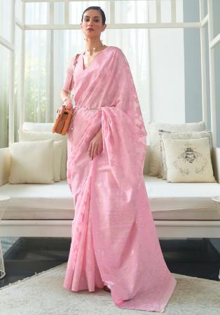 Picture of Superb Chiffon Pale Violet Red Saree