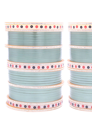 Picture of Beauteous Light Steel Blue Bangles