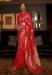 Picture of Stunning Silk Dark Red Saree