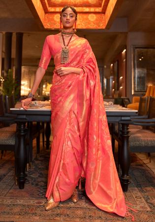Picture of Appealing Silk Light Coral Saree