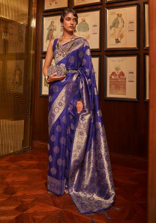 Picture of Sightly Silk Blue Violet Saree
