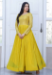 Picture of Radiant Georgette Dark Golden Rod Readymade Gown
