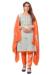 Picture of Exquisite Silk Off White Straight Cut Salwar Kameez