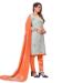 Picture of Exquisite Silk Off White Straight Cut Salwar Kameez