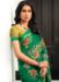 Picture of Well Formed Georgette Teal Saree
