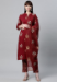 Picture of Lovely Cotton Maroon Readymade Salwar Kameez