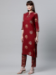 Picture of Lovely Cotton Maroon Readymade Salwar Kameez