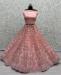 Picture of Appealing Net Rosy Brown Lehenga Choli