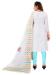 Picture of Stunning Cotton Off White Straight Cut Salwar Kameez