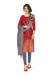 Picture of Fascinating Cotton Indian Red Straight Cut Salwar Kameez