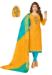 Picture of Well Formed Cotton Orange Straight Cut Salwar Kameez