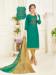 Picture of Fascinating Cotton Teal Straight Cut Salwar Kameez