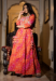 Picture of Alluring Rayon & Cotton Dark Salmon Readymade Gown