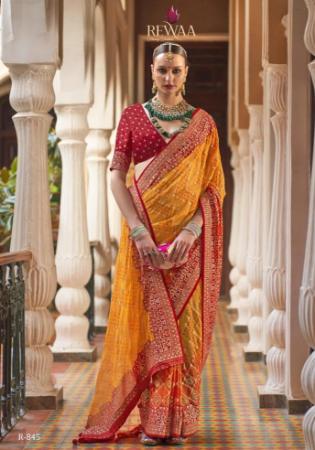 Picture of Well Formed Georgette Chocolate Saree