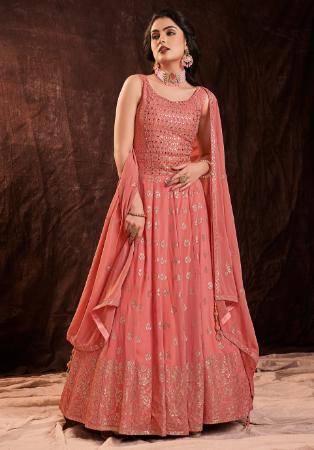 Picture of Exquisite Georgette Sienna Readymade Gown