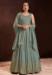 Picture of Well Formed Georgette Slate Grey Readymade Gown