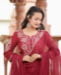 Picture of Delightful Cotton Maroon Readymade Salwar Kameez
