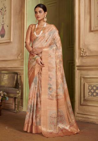 Picture of Appealing Silk Beige Saree