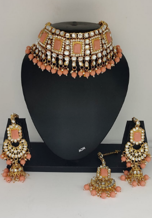 Picture of Bewitching Indian Red Necklace Set