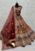 Picture of Comely Satin Maroon Lehenga Choli