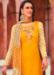 Picture of Cotton & Satin Orange Straight Cut Salwar Kameez