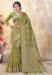 Picture of Sightly Organza Olive Drab Saree