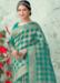 Picture of Magnificent Organza Teal Saree