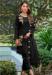 Picture of Shapely Organza Black Straight Cut Salwar Kameez