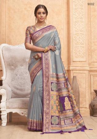 Picture of Enticing Silk Rosy Brown Saree