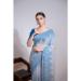 Picture of Sublime Georgette Light Steel Blue Saree